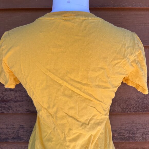 Strong And Pretty Yellow Graphic T-Shirt By Shein Size S - Picture 8 of 9